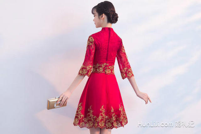传统与时尚交融之美，敬酒服造型引领最新潮流