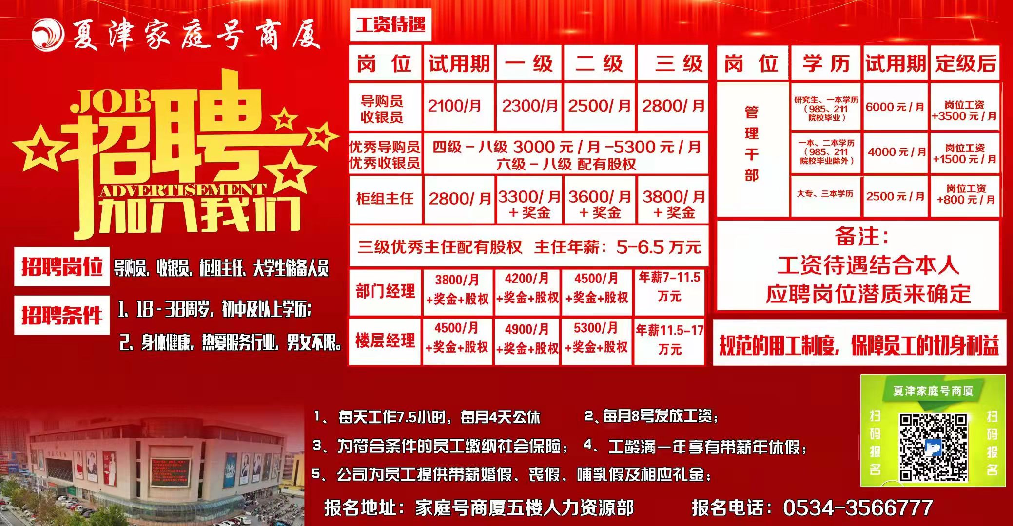 夏津县最早招聘信息概述